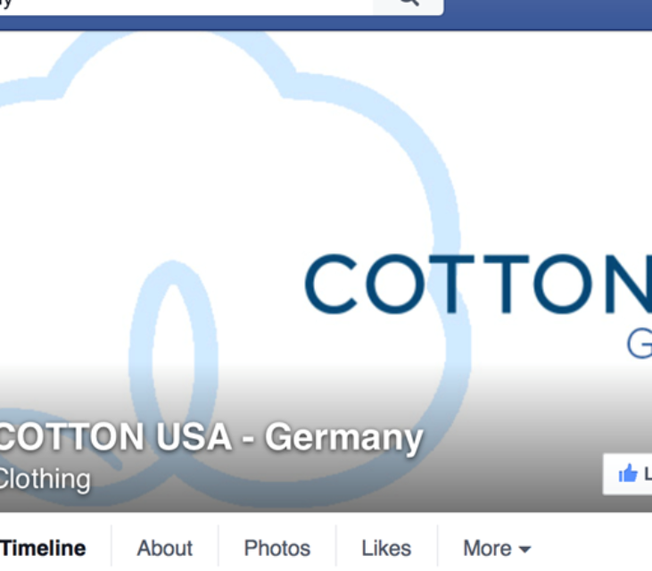 COTTON USA Almost Doubles its Facebook Fan Base in Germany