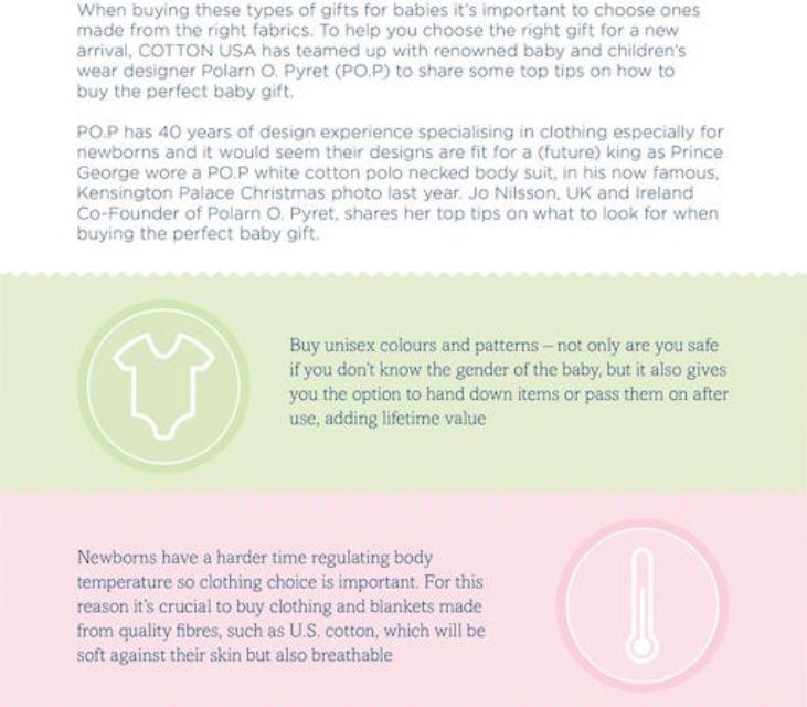 COTTON USA Shares Tips for Buying The Perfect Baby Gifts